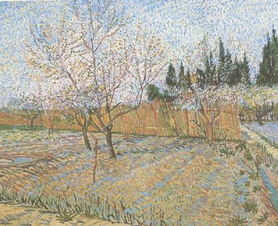 Vincent Van Gogh Orchard with Peach Trees in Blossom (nn04) Sweden oil painting art